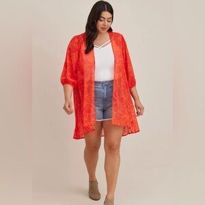 Torrid Blouson Sleeve Kimono